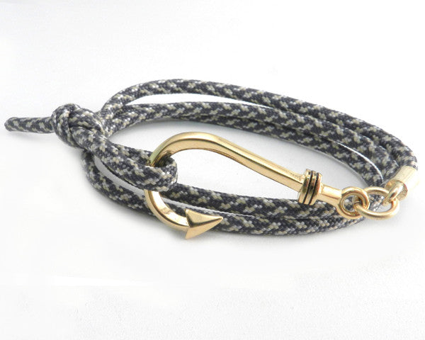 Gold Fish Hook Bracelet 