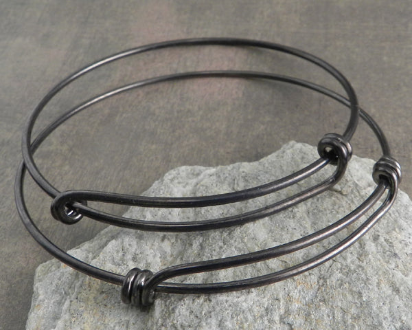 AMiGAZ Leather S Hook Bracelet 8 (Large) / Black