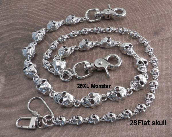 AMiGAZ Paracord Wallet Chain Multi Use Key Chain Lanyard 16 / Silver