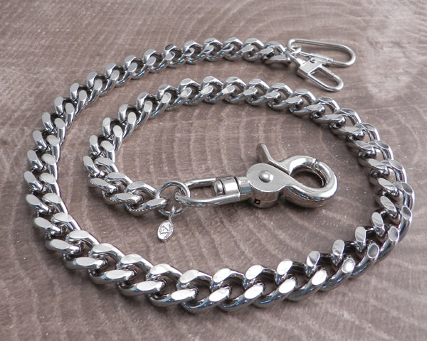 AMiGAZ Paracord Wallet Chain Multi Use Key Chain Lanyard 16 / Silver