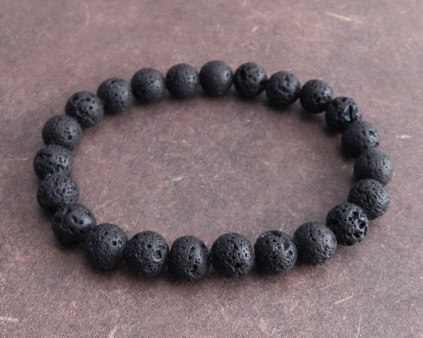 Lava Stone Bead Bracelet