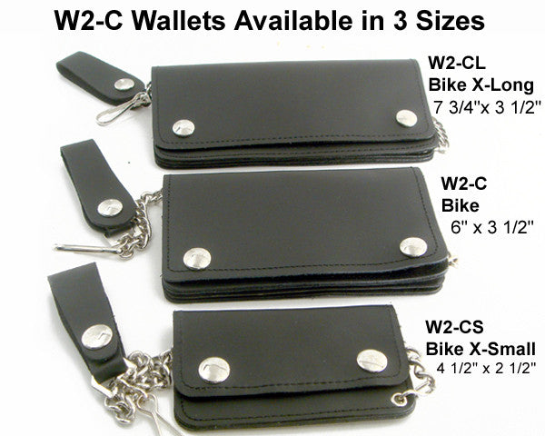 Heavy leather trucker/biker/chain wallet